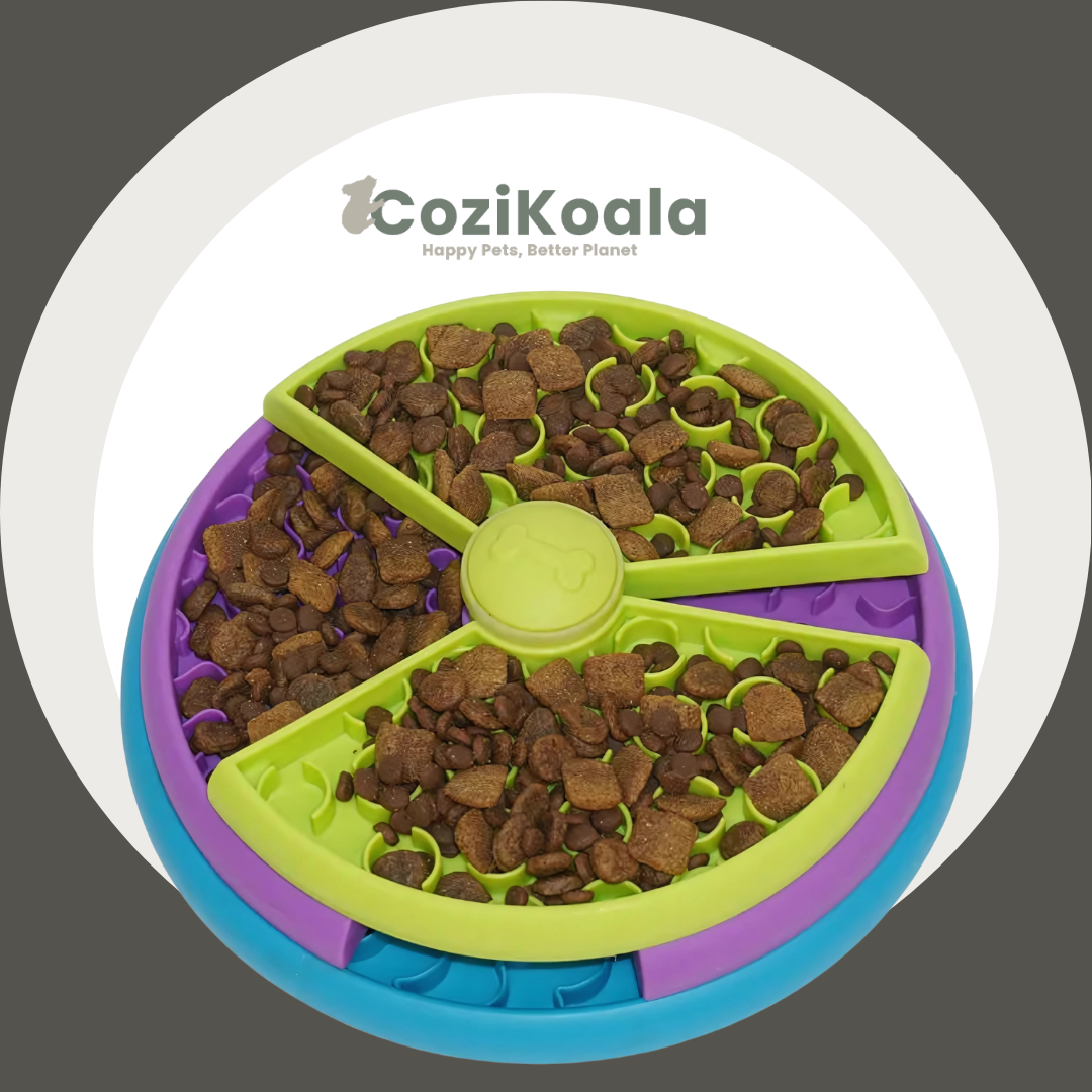 CoziKoala™ Pawzzle Mate – Interactive slow feeder that fights boredom