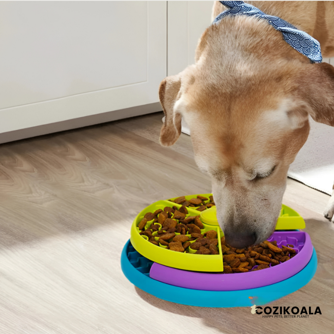 CoziKoala™ Pawzzle Mate – Interactive slow feeder that fights boredom