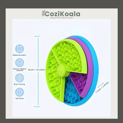 CoziKoala™ Pawzzle Mate – Interactive slow feeder that fights boredom