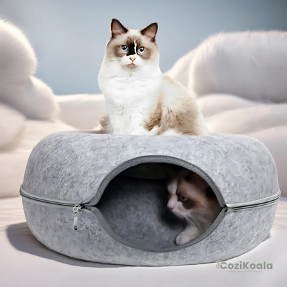 CoziKoala™ KittyDonut | The cat basket for happy cats!