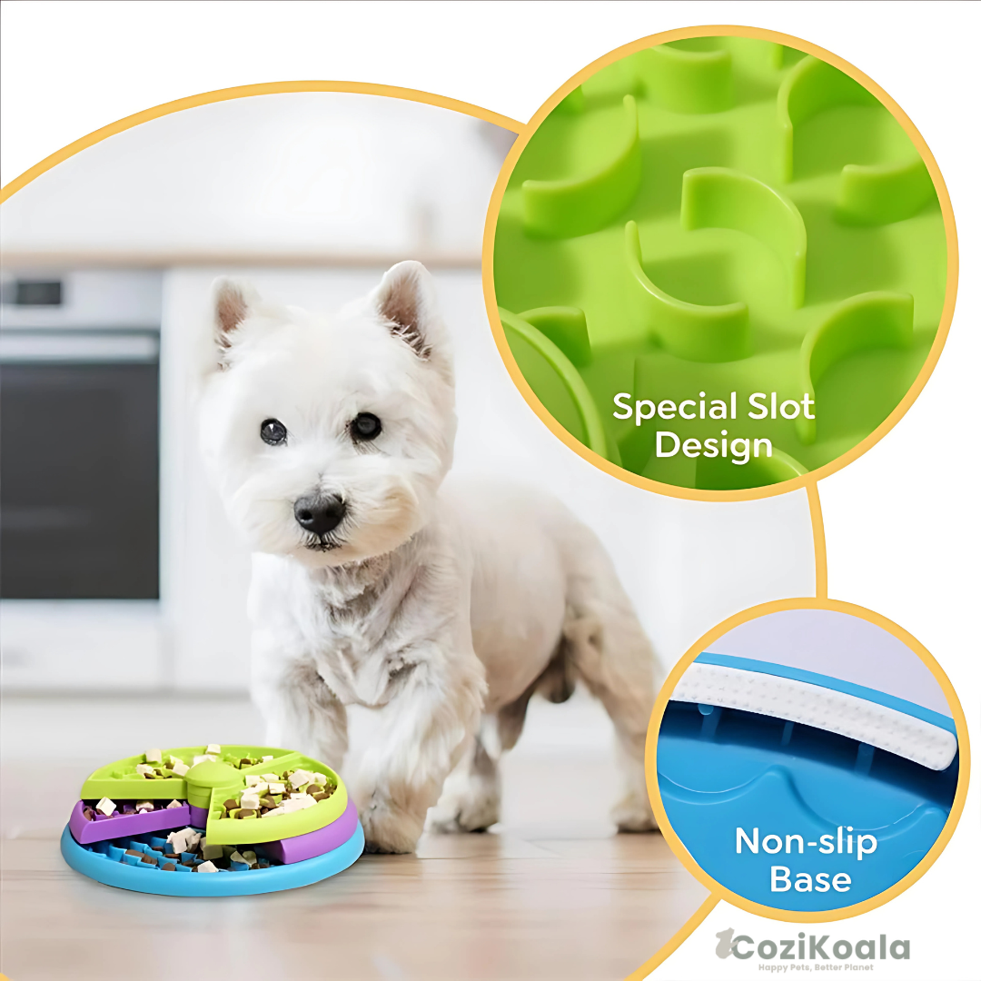 CoziKoala™ Pawzzle Mate – Interactive slow feeder that fights boredom